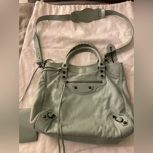 Balenciaga City Bag in Maldives Green